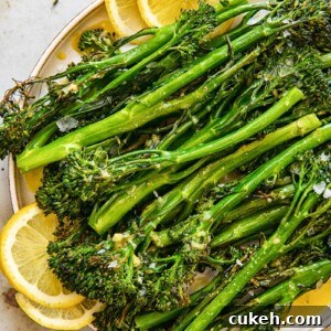 Plate of tenderstem broccoli