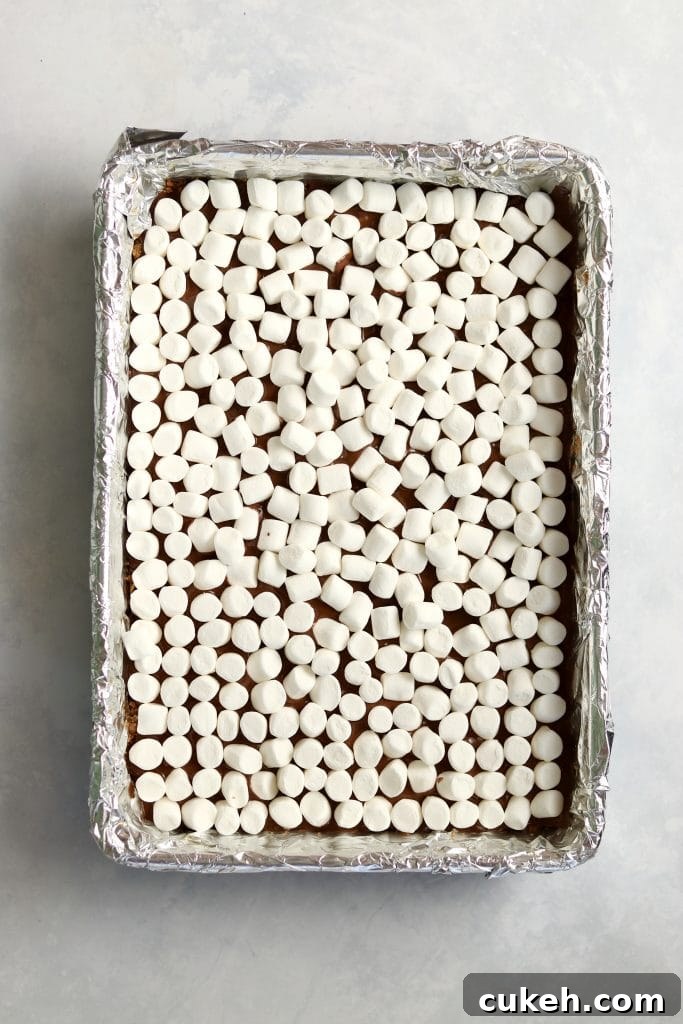 mini marshmallow layer