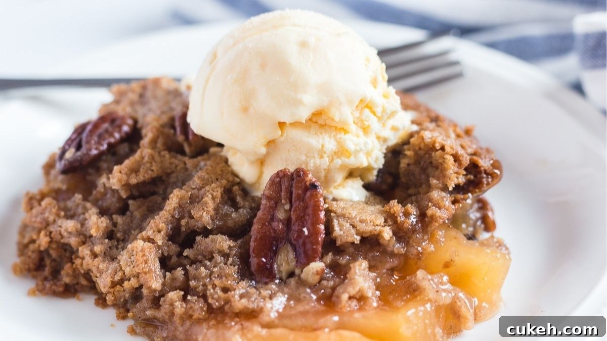 Apple spice dump cake