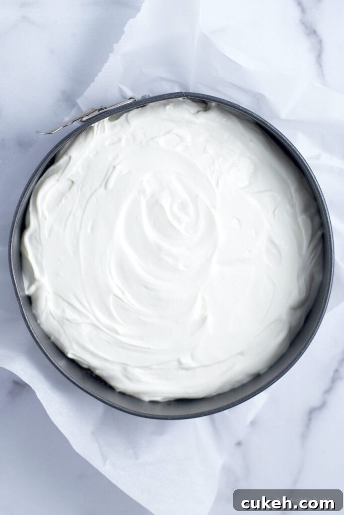 white chocolate cranberry tart in a springform pan
