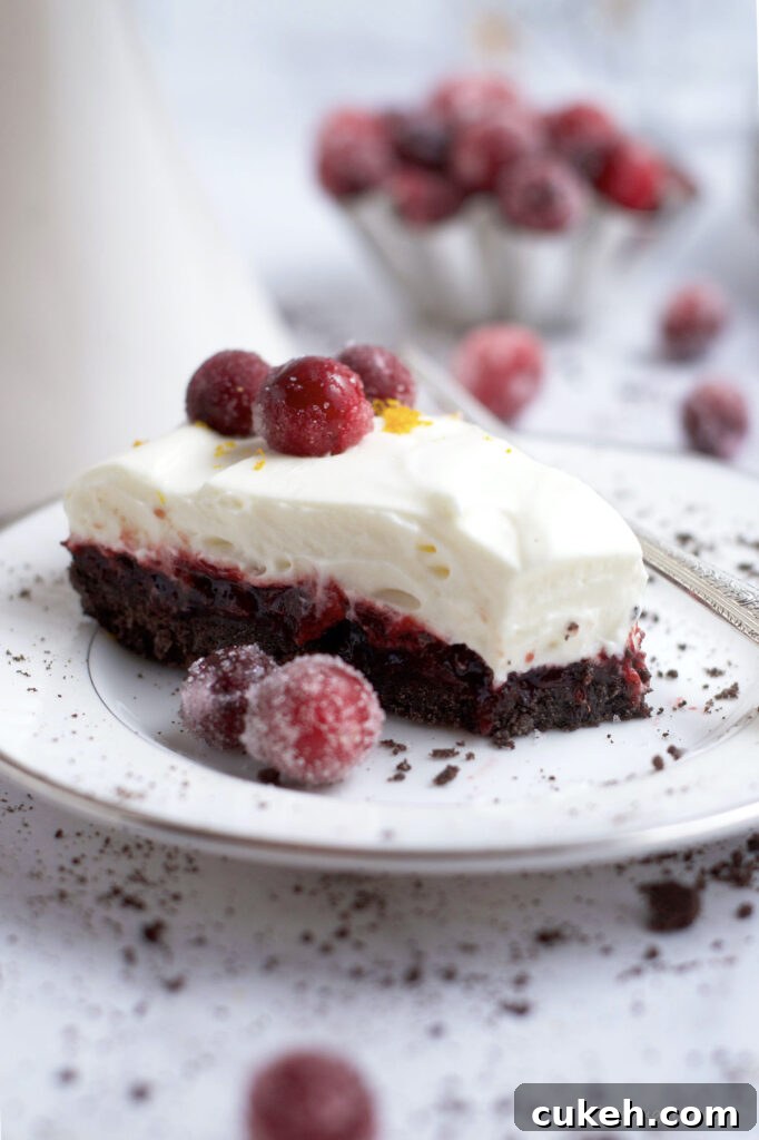 slice of tart on a plate