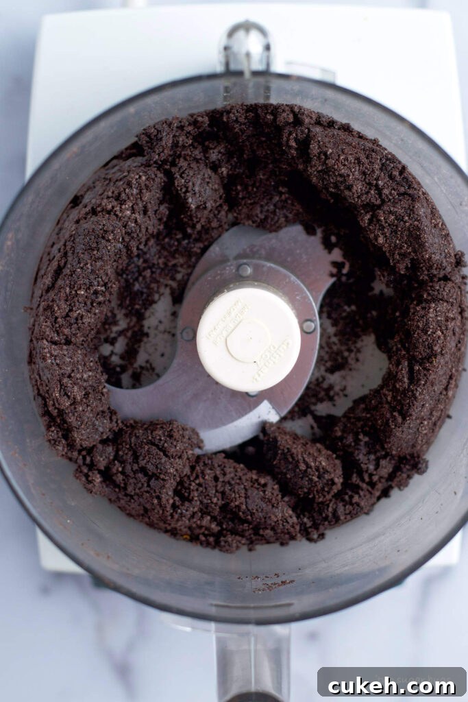 oreo cookie crust ingredients in food processor