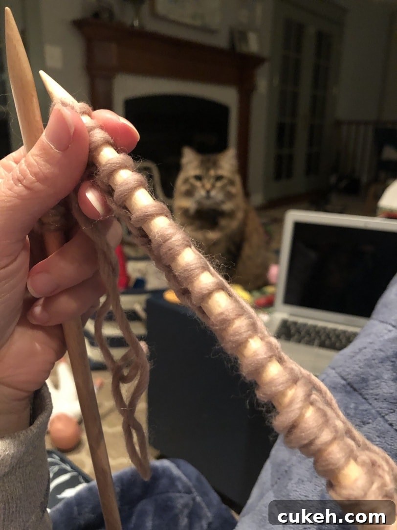 trying to learn how to knit