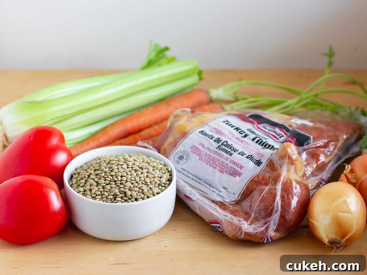 Fresh ingredients ready to make dinner.
