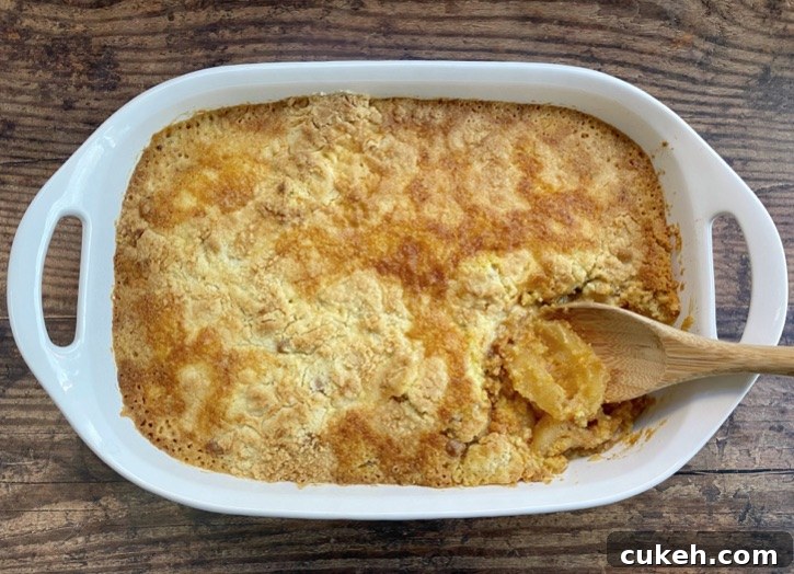 Baked caramel apple dump cake.