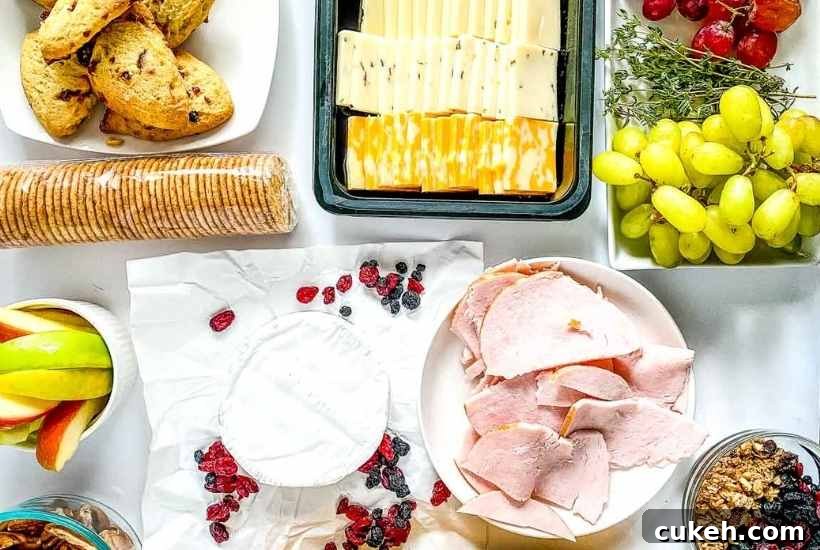 Thanksgiving Charcuterie Board Ideas for a Festive Spread 3 Ingredients to make the thanksgiving charcuterie board.