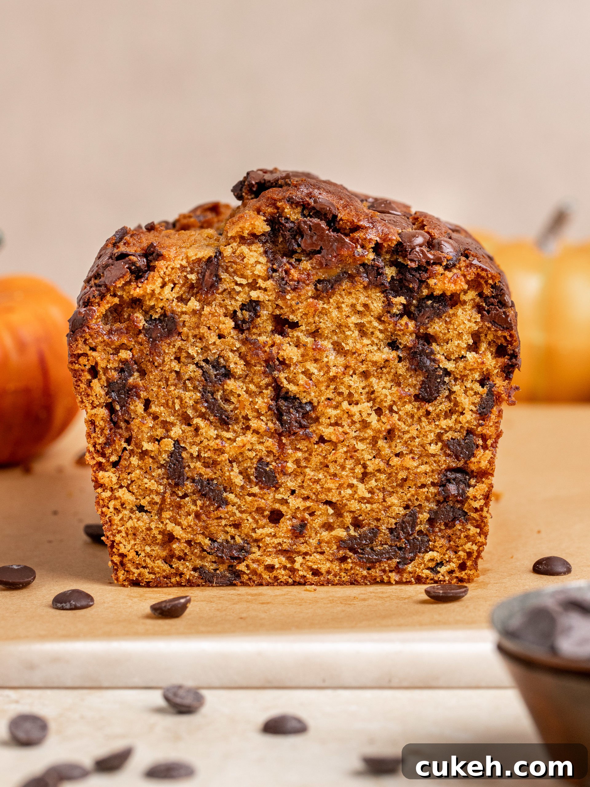 Slice of pumpkin bread