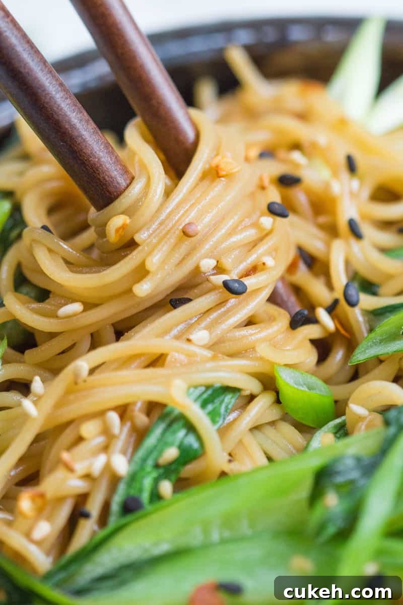 Quick Sesame Ginger Noodles Ready in 15 Minutes 4 sesame ginger noodles