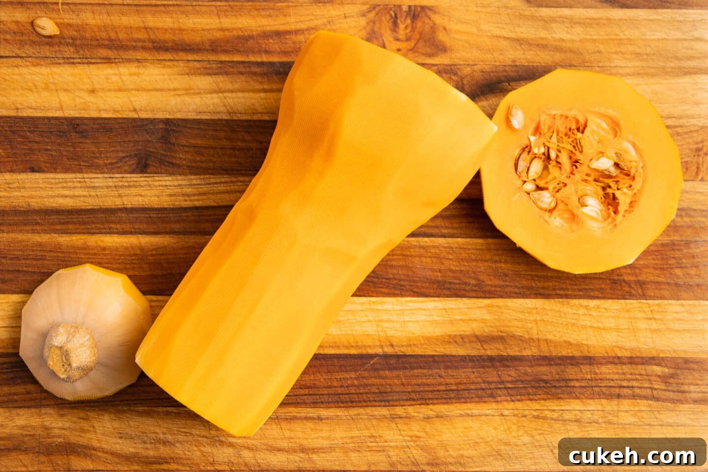 This is a picture of a squash with ends cut.
