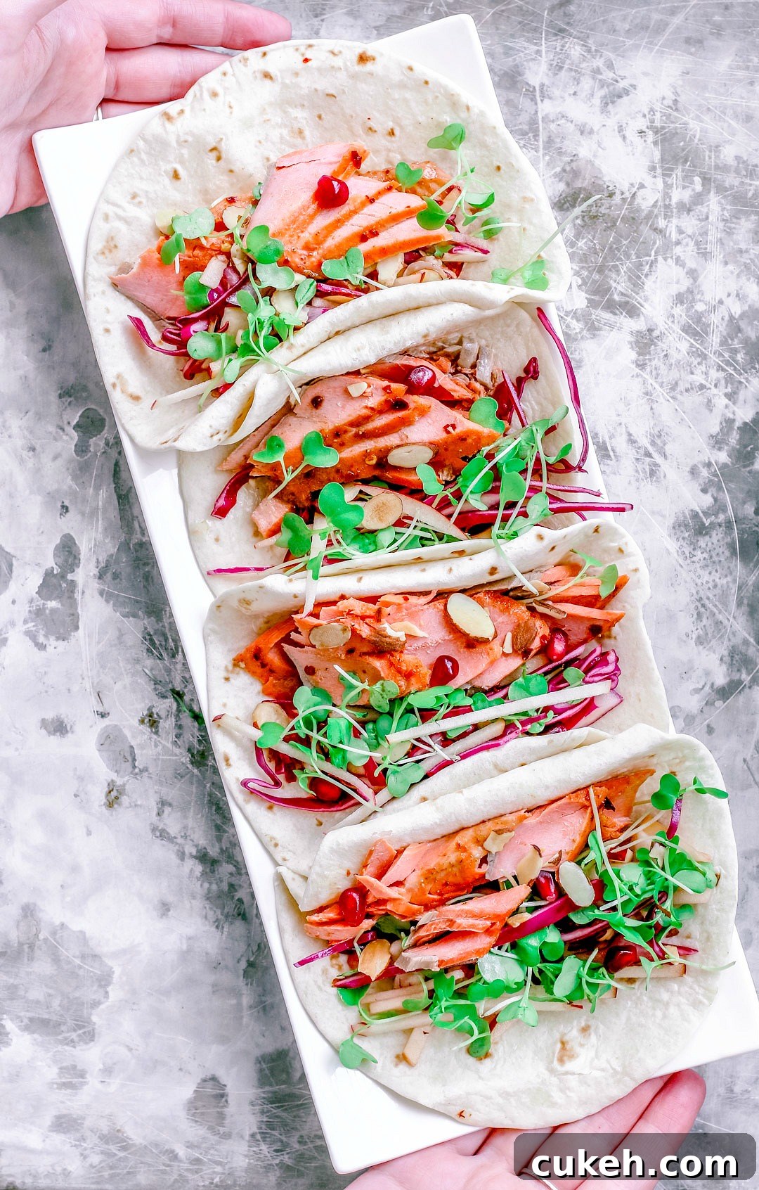 Spicy-Sweet Salmon Tacos with Apple Almond Slaw 5 img 9839 4