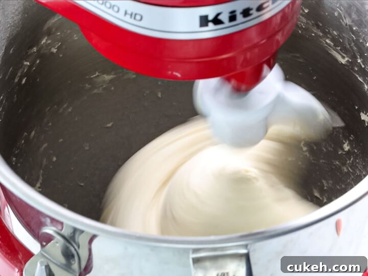 Dough being mixed in a stand mixer until it forms a ball.