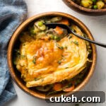 Fennel & Potato Vegetable Pot Pie Recipe — Savory Comfort Dish 11 Veggie pot pie with a puff pastry crust.